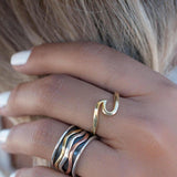 Spinner Ring~Sterling Silver 925 & Copper & Bronze~MS008 - Maresia Jewelry