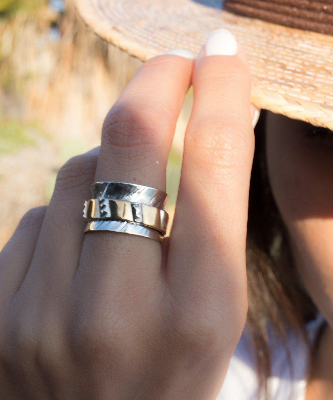 Spinner Ring~ Sterling Silver 925 ~MS019 - Maresia Jewelry