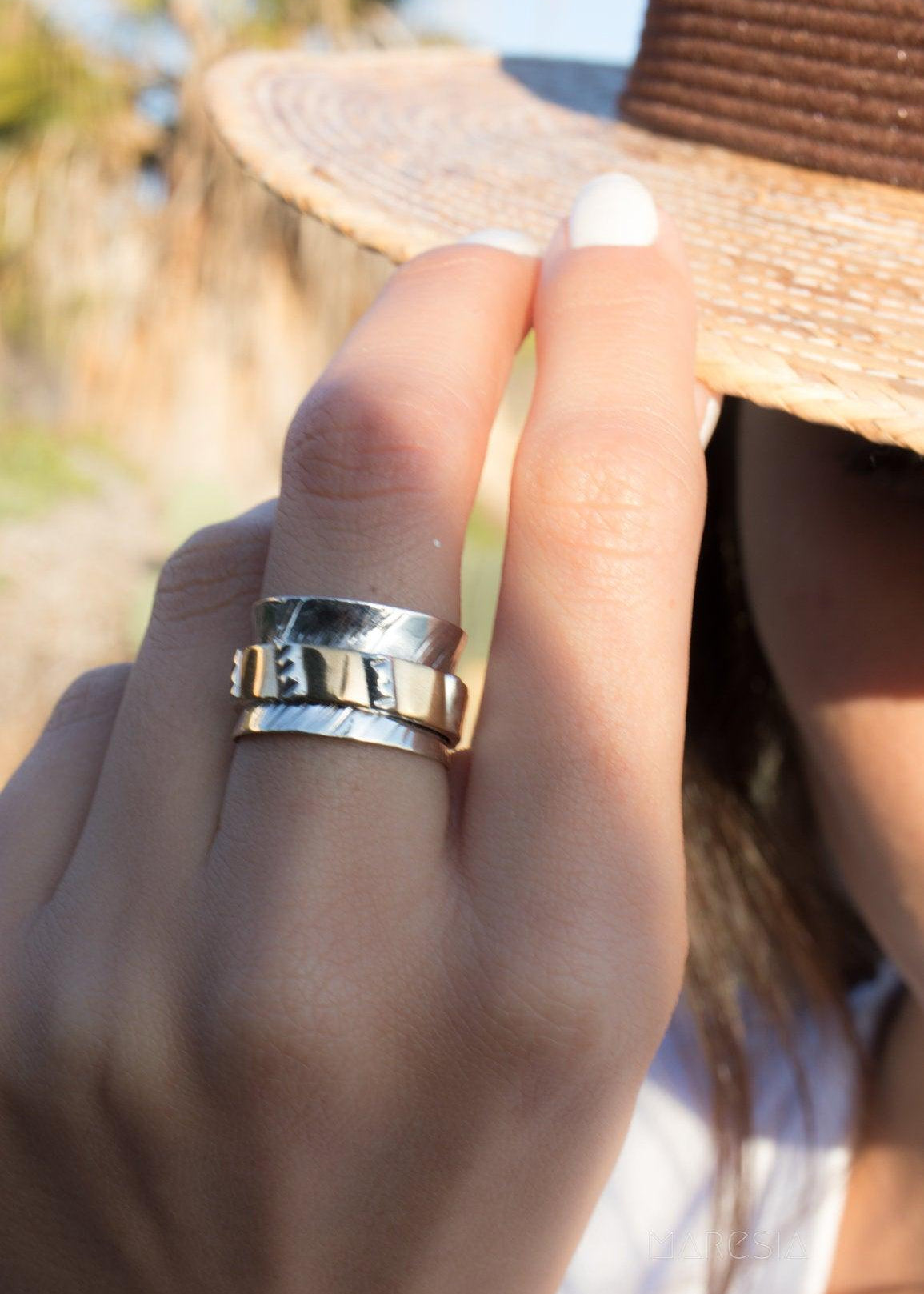 Spinner Ring~ Sterling Silver 925 ~MS019 - Maresia Jewelry