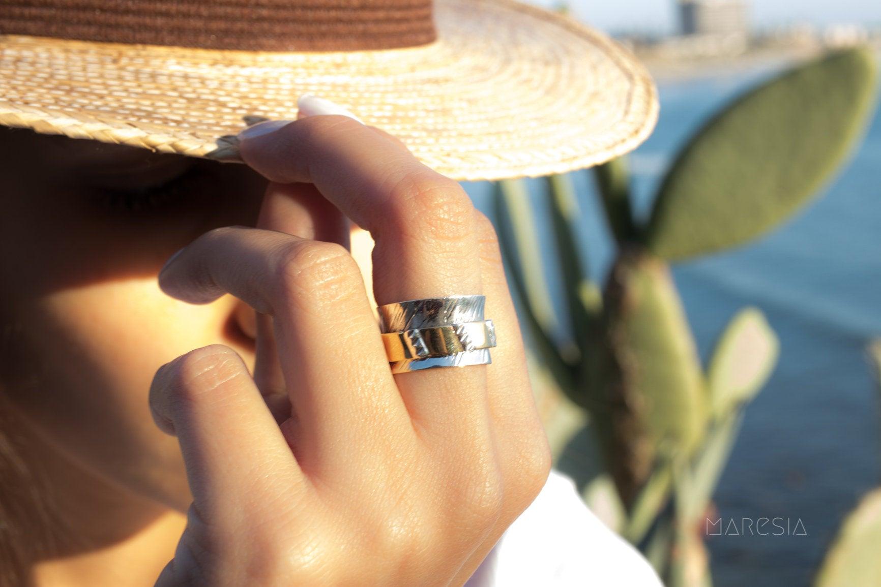 Spinner Ring~ Sterling Silver 925 ~MS019 - Maresia Jewelry