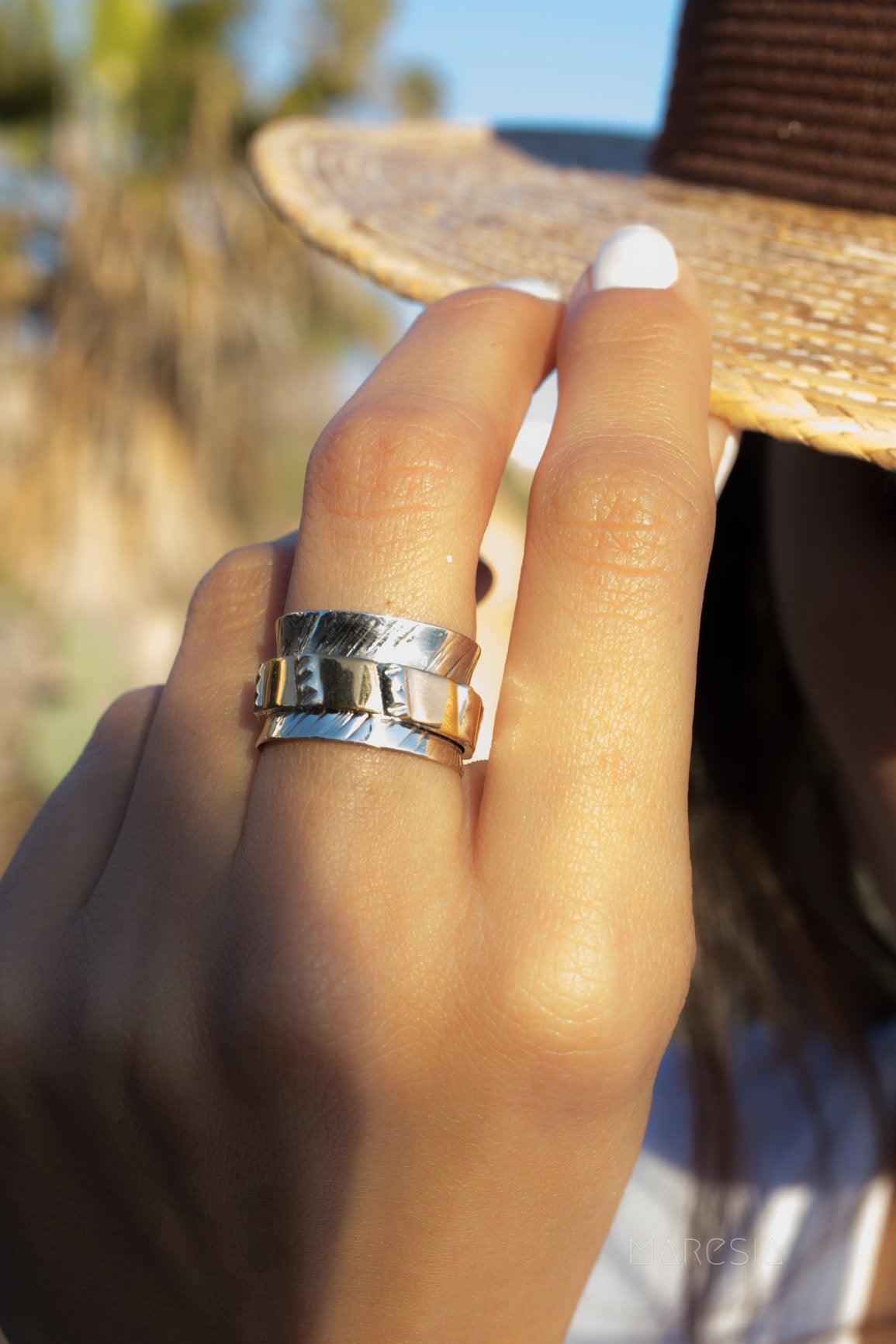 Spinner Ring~ Sterling Silver 925 ~MS019 - Maresia Jewelry