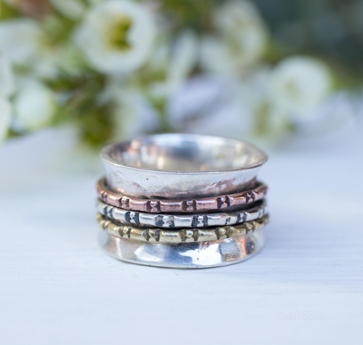 Spinner Ring ~Sterling Silver 925 ~MS008 - Maresia Jewelry