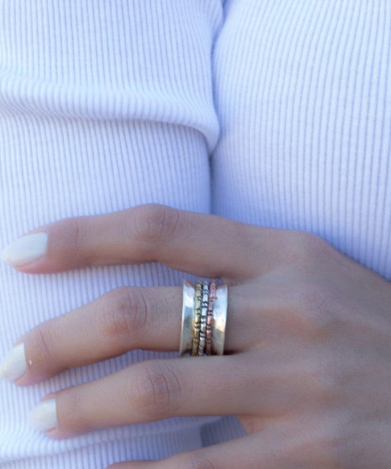 Spinner Ring ~Sterling Silver 925 ~MS008 - Maresia Jewelry