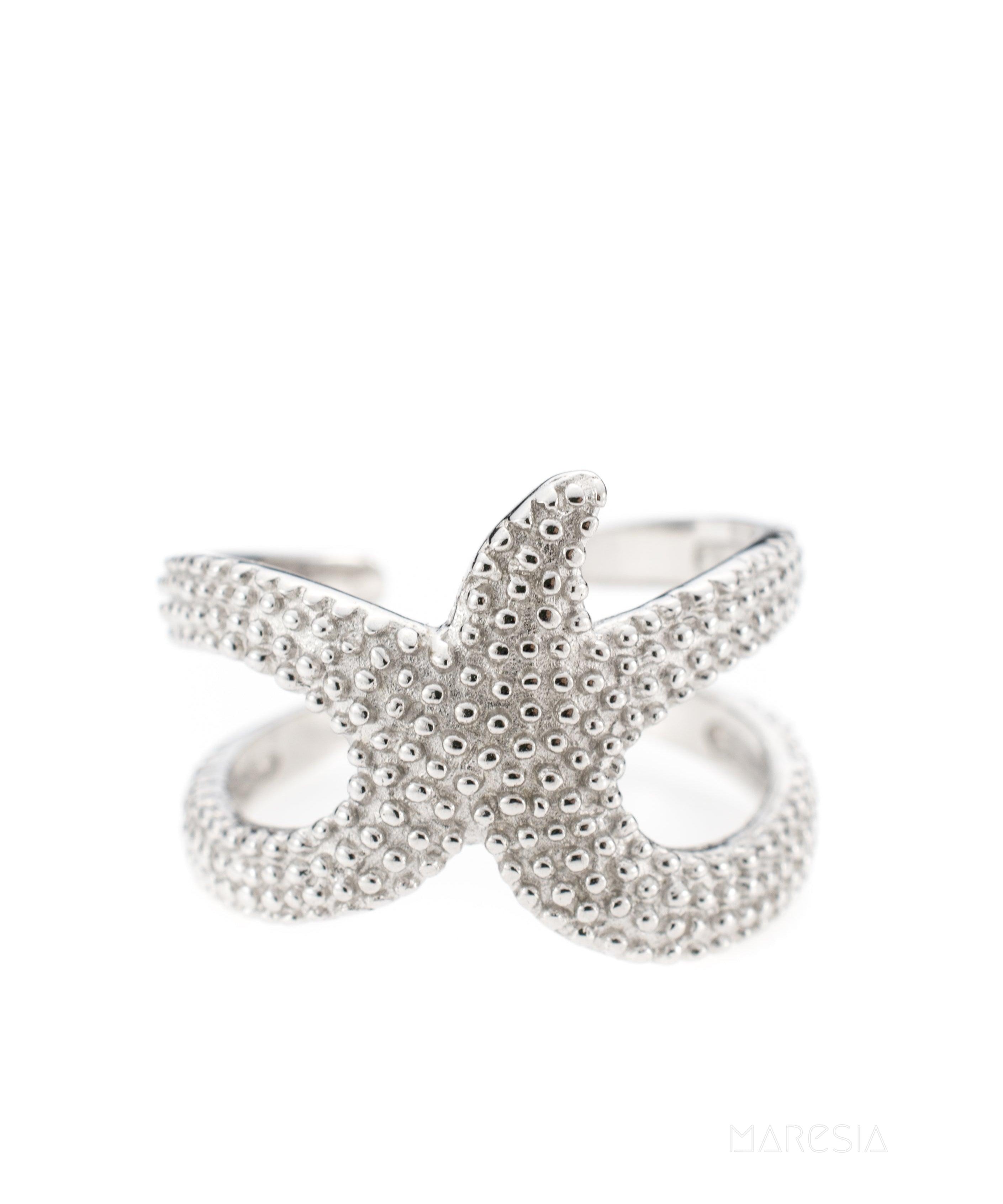 Star Fish Ring~ Sterling Silver 925~ SMR027 - Maresia Jewelry