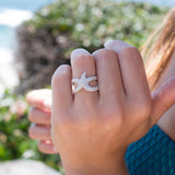 Star Fish Ring~ Sterling Silver 925~ SMR027 - Maresia Jewelry