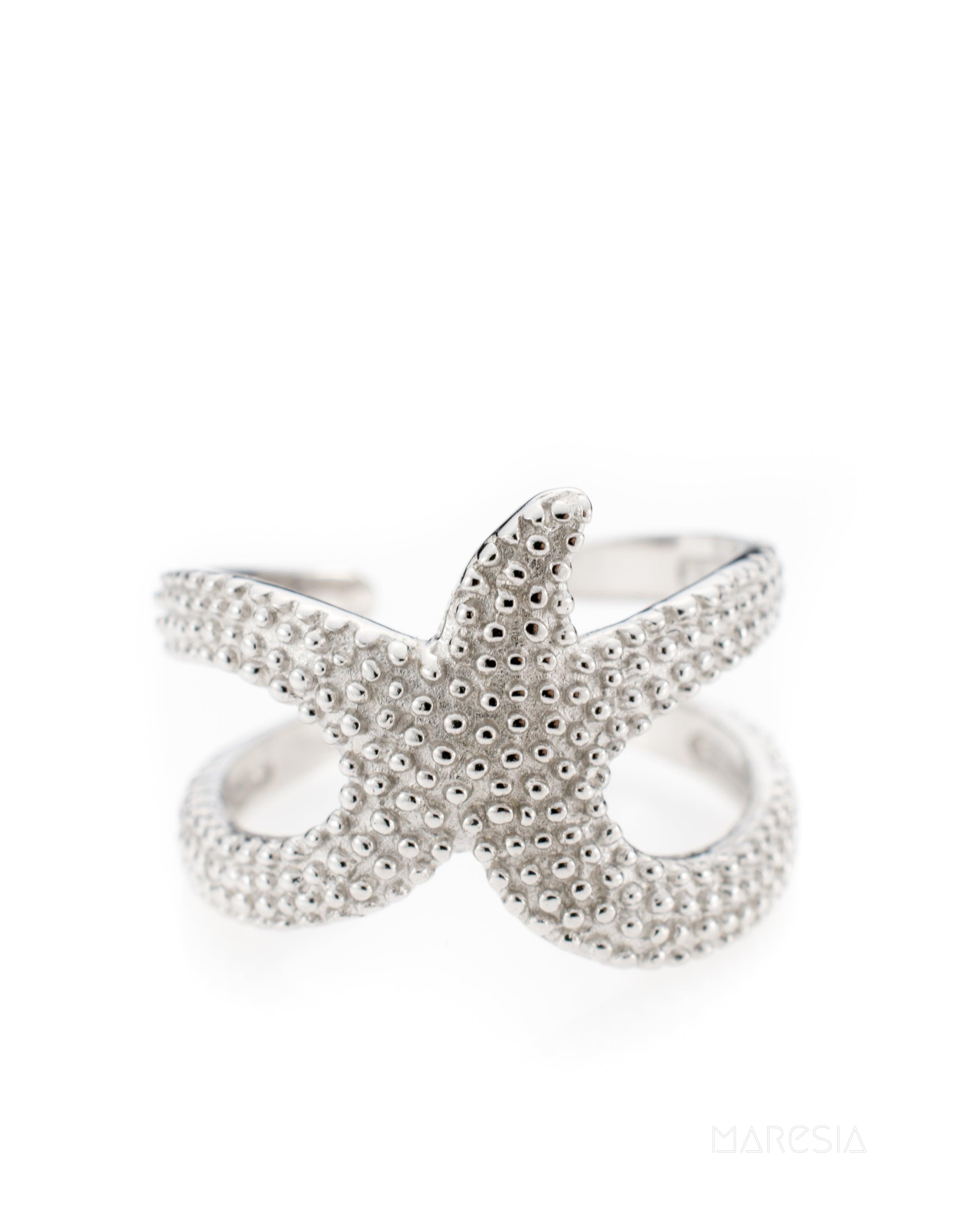 Star Fish Ring~ Sterling Silver 925~ SMR027 - Maresia Jewelry