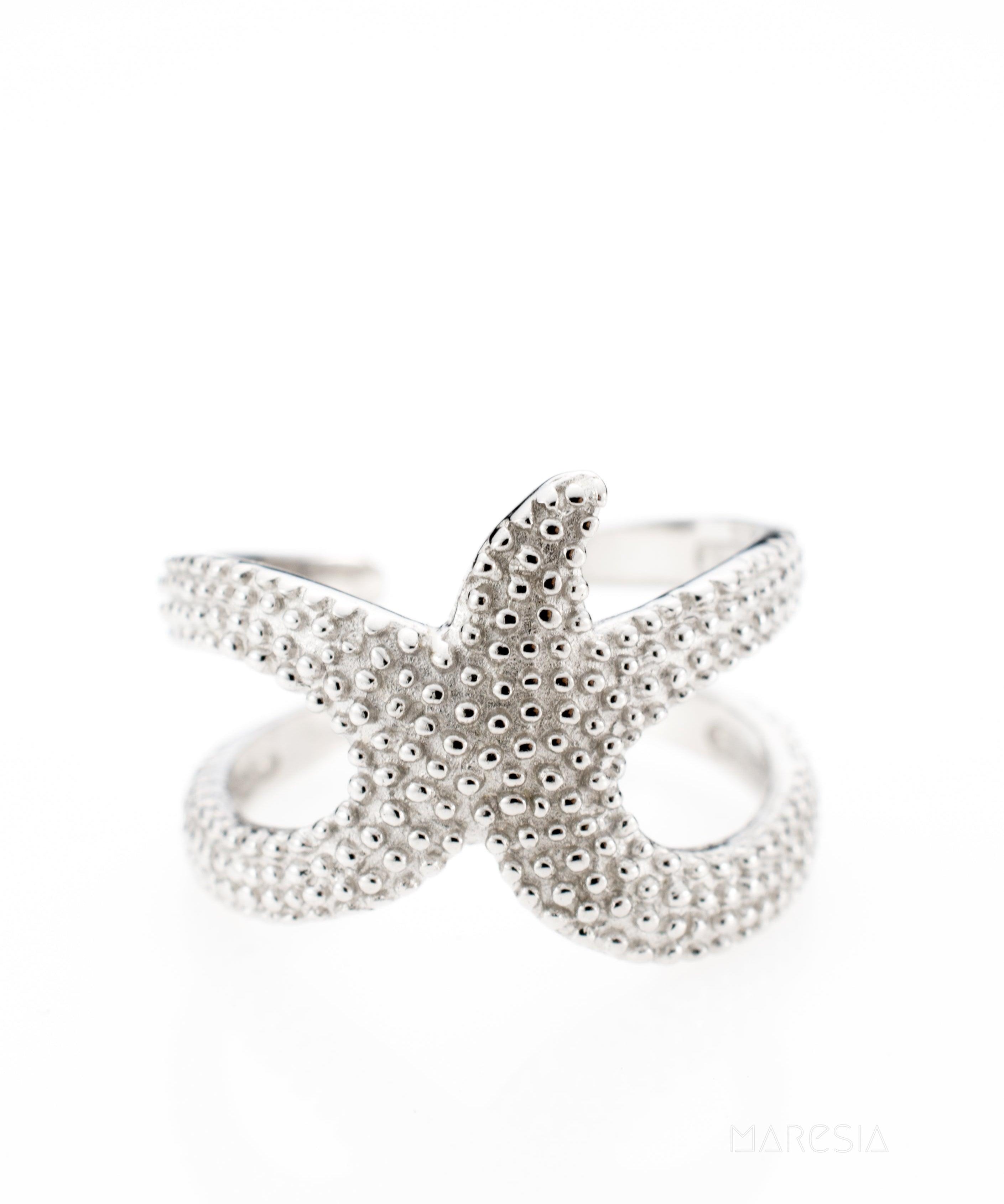 Star Fish Ring~ Sterling Silver 925~ SMR027 - Maresia Jewelry