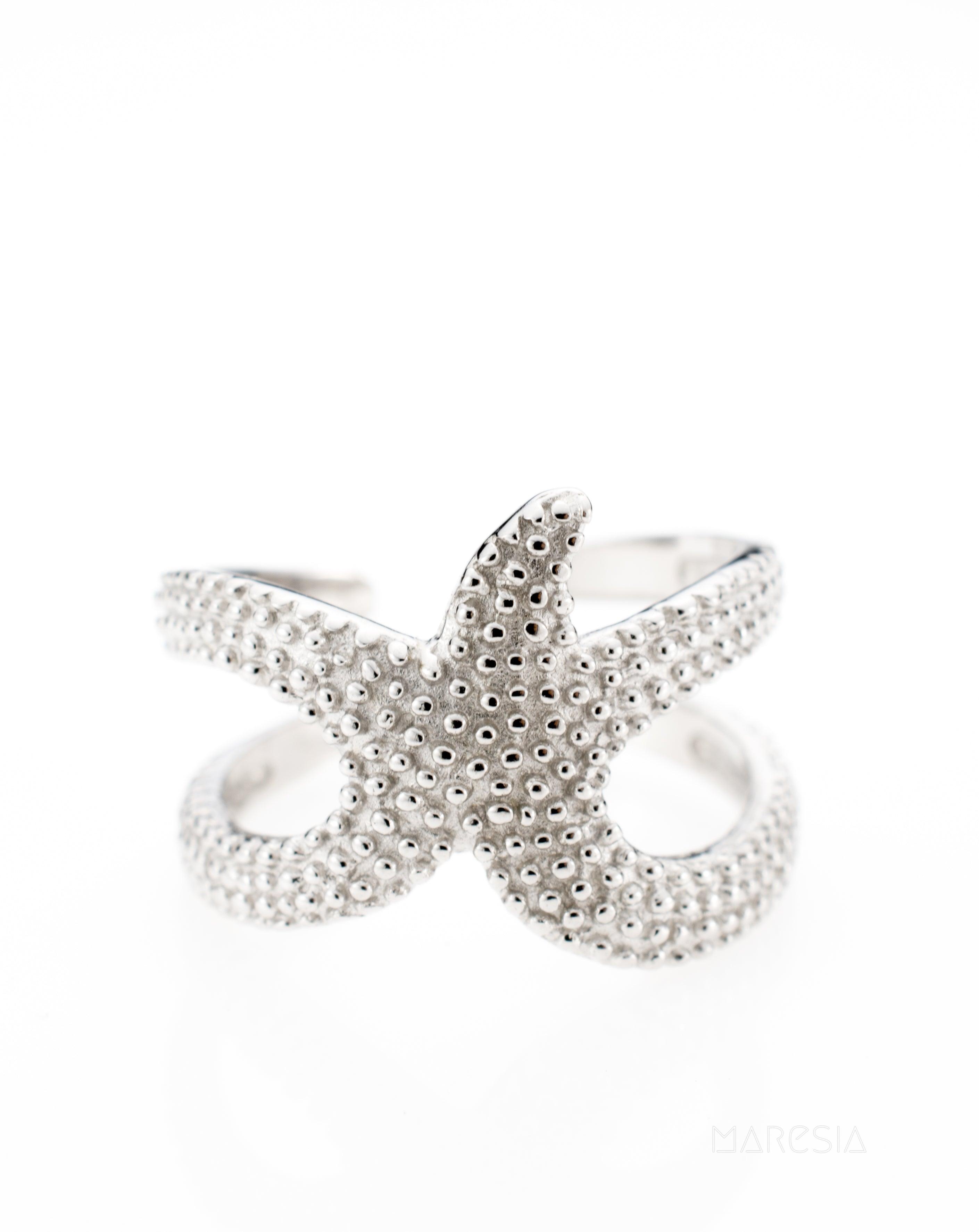 Star Fish Ring~ Sterling Silver 925~ SMR027 - Maresia Jewelry