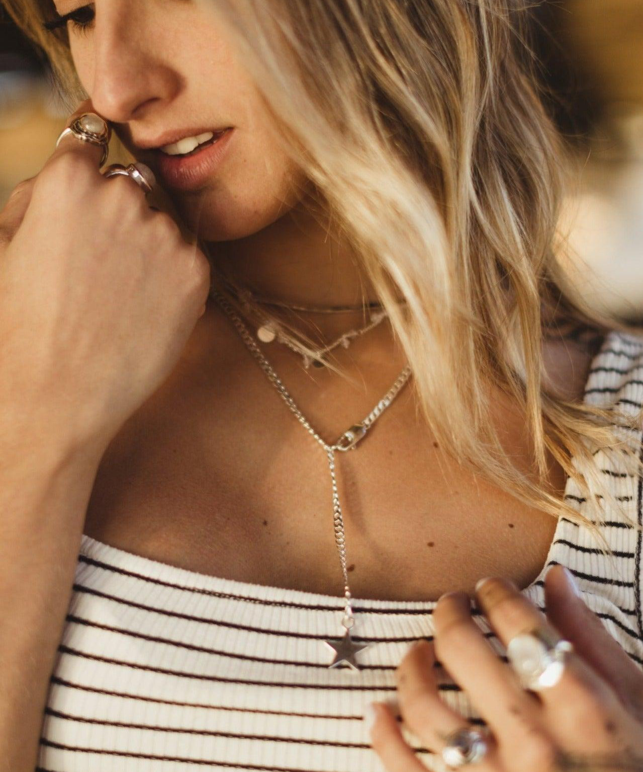 Star Y Necklace ~ Sterling Silver 925 ~ MN055 - Maresia Jewelry