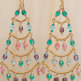 Stephanie Chandelier Earrings ~Gold Plated ~ SME037 - Maresia Jewelry