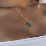 Suy Gemstone Necklace ~ Moonstone ~ Sterling Silver 925 ~MN012 - Maresia Jewelry