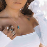 Suy Gemstone Necklace ~ Moonstone ~ Sterling Silver 925 ~MN012 - Maresia Jewelry
