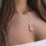 Suy Gemstone Necklace ~ Rose Quartz ~ Sterling Silver 925 ~MN012 - Maresia Jewelry