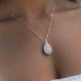 Suy Gemstone Necklace ~ Rose Quartz ~ Sterling Silver 925 ~MN012 - Maresia Jewelry