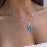 Suy Gemstone Necklace ~ Rose Quartz ~ Sterling Silver 925 ~MN012 - Maresia Jewelry