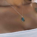 Suy Gemstone Necklace ~ Rose Quartz ~ Sterling Silver 925 ~MN012 - Maresia Jewelry