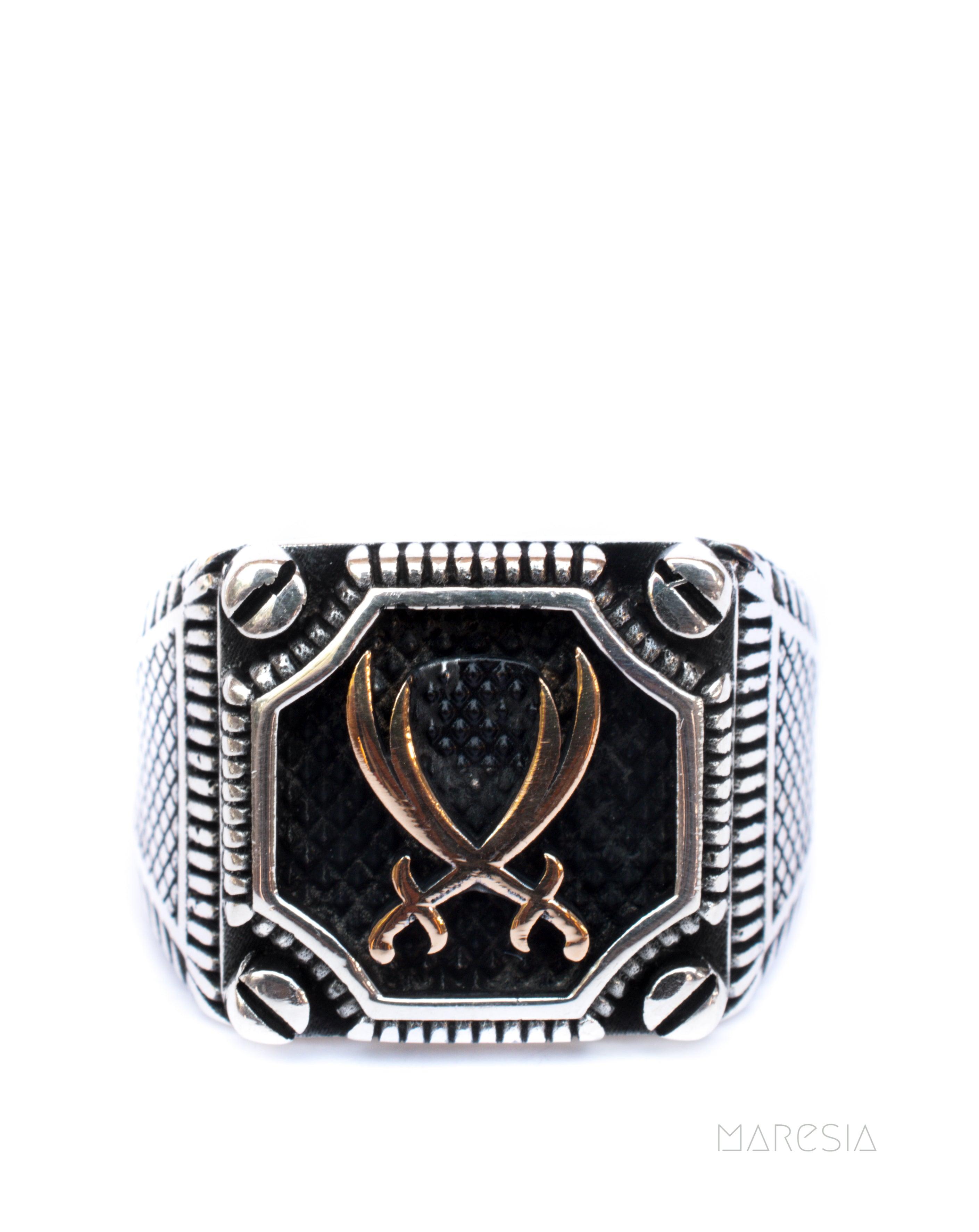 Swords Men's Ring ~ Sterling Silver 925 ~ - Maresia Jewelry