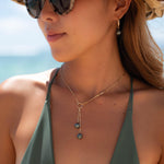 Tahitian Pearl Earrings ~ 14k Gold Filled or Sterling Silver 925 ~ Hoop ~ Jewelry  ~ Natural ~ Organic ~ Everyday  Boho ~ Hippie ~ ME159