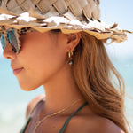 Tahitian Pearl Earrings ~ 14k Gold Filled or Sterling Silver 925 ~ Hoop ~ Jewelry  ~ Natural ~ Organic ~ Everyday  Boho ~ Hippie ~ ME159