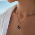 Tahitian Pearls necklace ~ Gold Vermeil, Rose gold Vermeil or Sterling Silver ~ Dainty Gold Necklace ~Minimalist ~Delicate ~Layered MN155