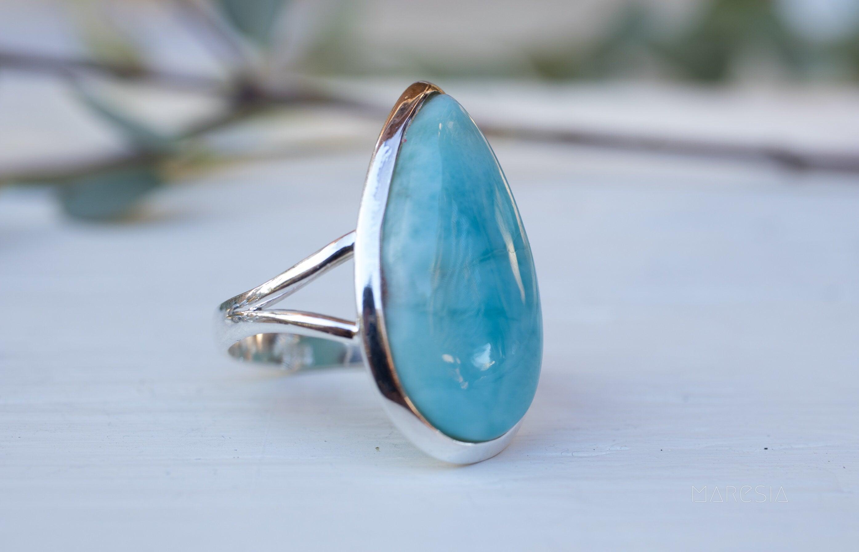 Sterling 2024 925 Larimar Ring (A0005)