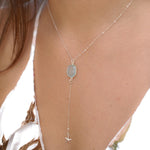 Teal Chalcedony Necklace ~ Sterling Silver 925 - Maresia Jewelry