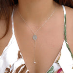 Teal Chalcedony Necklace ~ Sterling Silver 925 - Maresia Jewelry