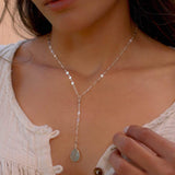 Teal Chalcedony Necklace ~ Sterling Silver 925 or Gold Filled - Maresia Jewelry