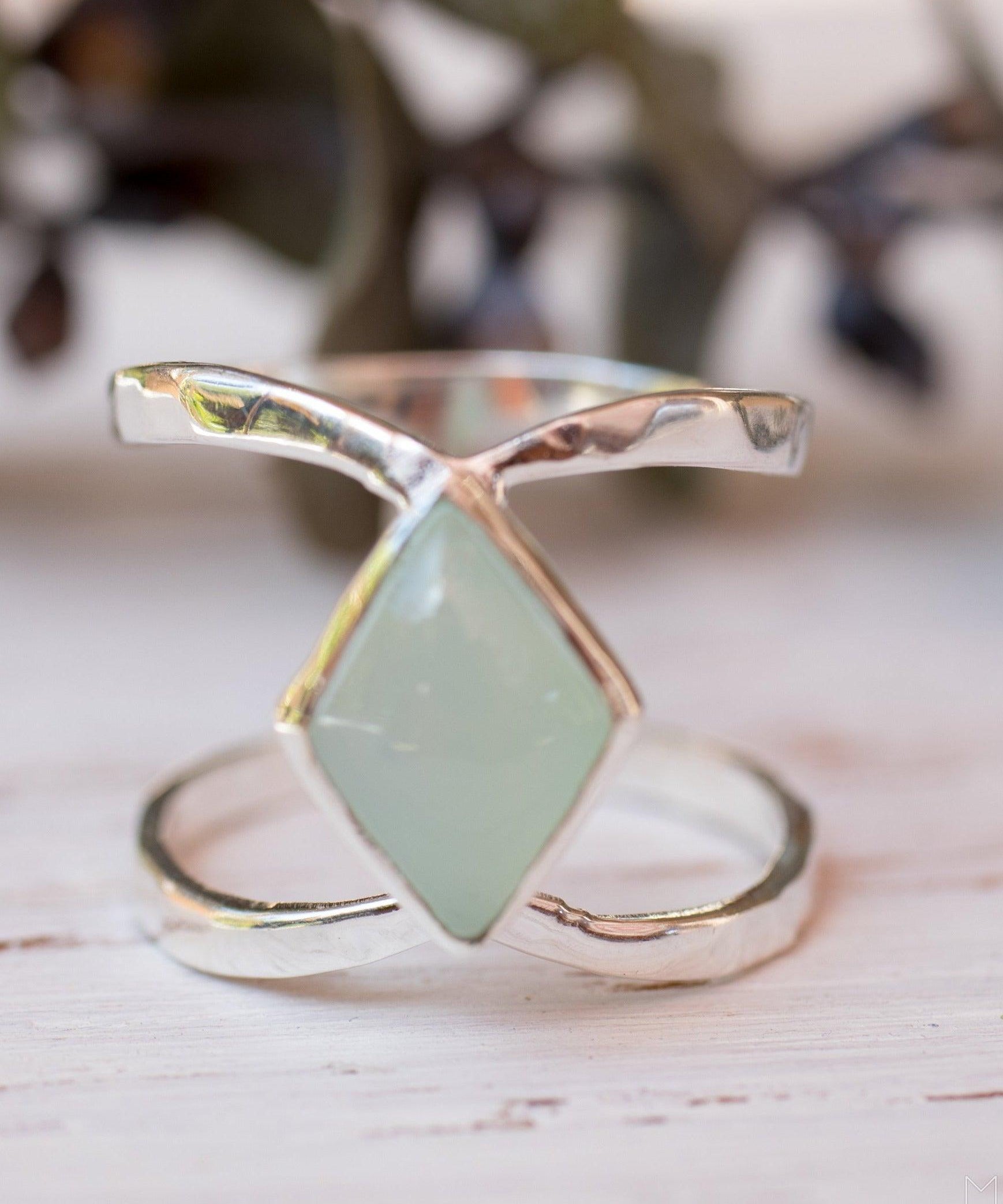 Teal Chalcedony~Sterling Silver 925~MR114A - Maresia Jewelry