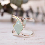 Teal Chalcedony~Sterling Silver 925~MR114A - Maresia Jewelry