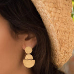 Textured Earrings ~ Gold Vermeil~ME094 - Maresia Jewelry