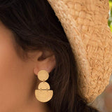 Textured Earrings ~ Gold Vermeil~ME094 - Maresia Jewelry
