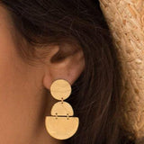 Textured Earrings ~ Gold Vermeil~ME094 - Maresia Jewelry