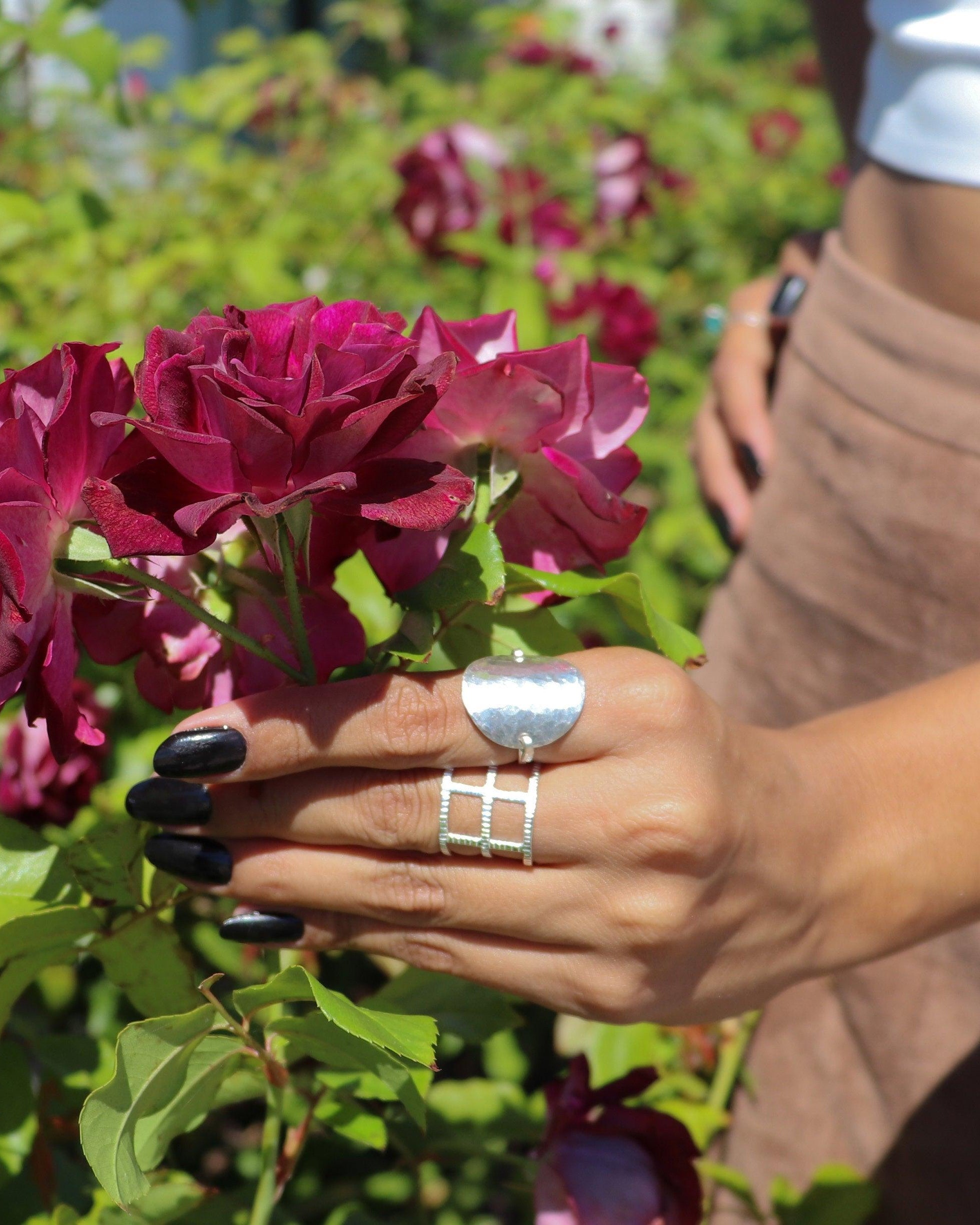 Textured Ring ~ Sterling Silver 925 ~MR145A - Maresia Jewelry