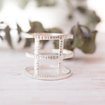 Textured Ring ~ Sterling Silver 925 ~MR145A - Maresia Jewelry
