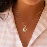 Labradorite or Larimar Pendant ~ Hammered ~ Sterling Silver 925  ~ Delicate ~ Bohemian ~  Charm ~ MN081