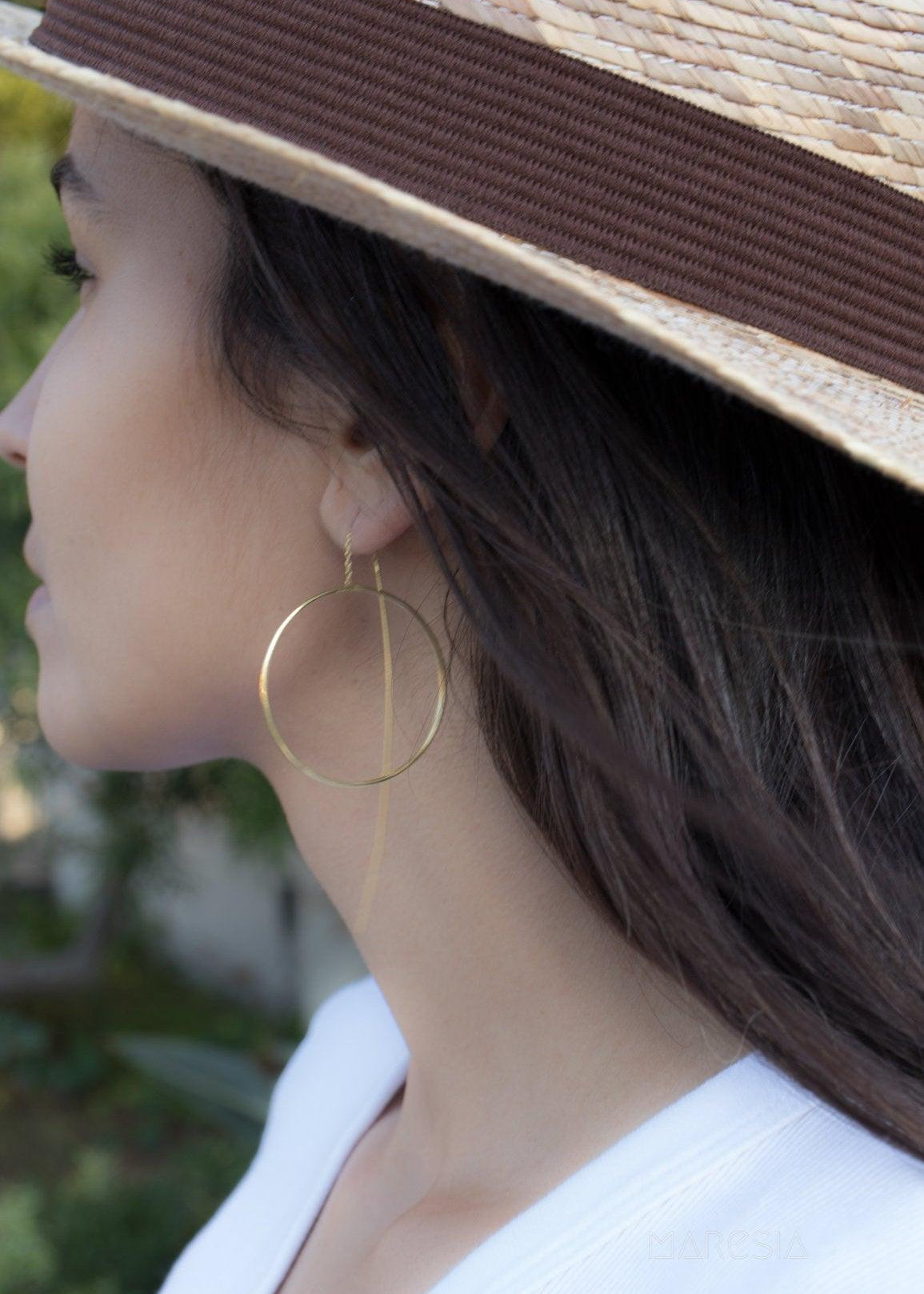 Threader Earrings ~ 18k Gold Plated Earrings ~ ME130 - Maresia Jewelry