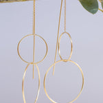 Threader Earrings ~ 18k Gold Plated ~ME095 - Maresia Jewelry