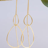 Threader Earrings ~ 18k Gold Plated or Silver Plated~ ME027 - Maresia Jewelry