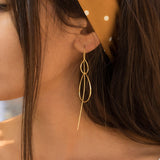 Threader Earrings ~ 18k Gold Plated or Silver Plated~ ME027 - Maresia Jewelry