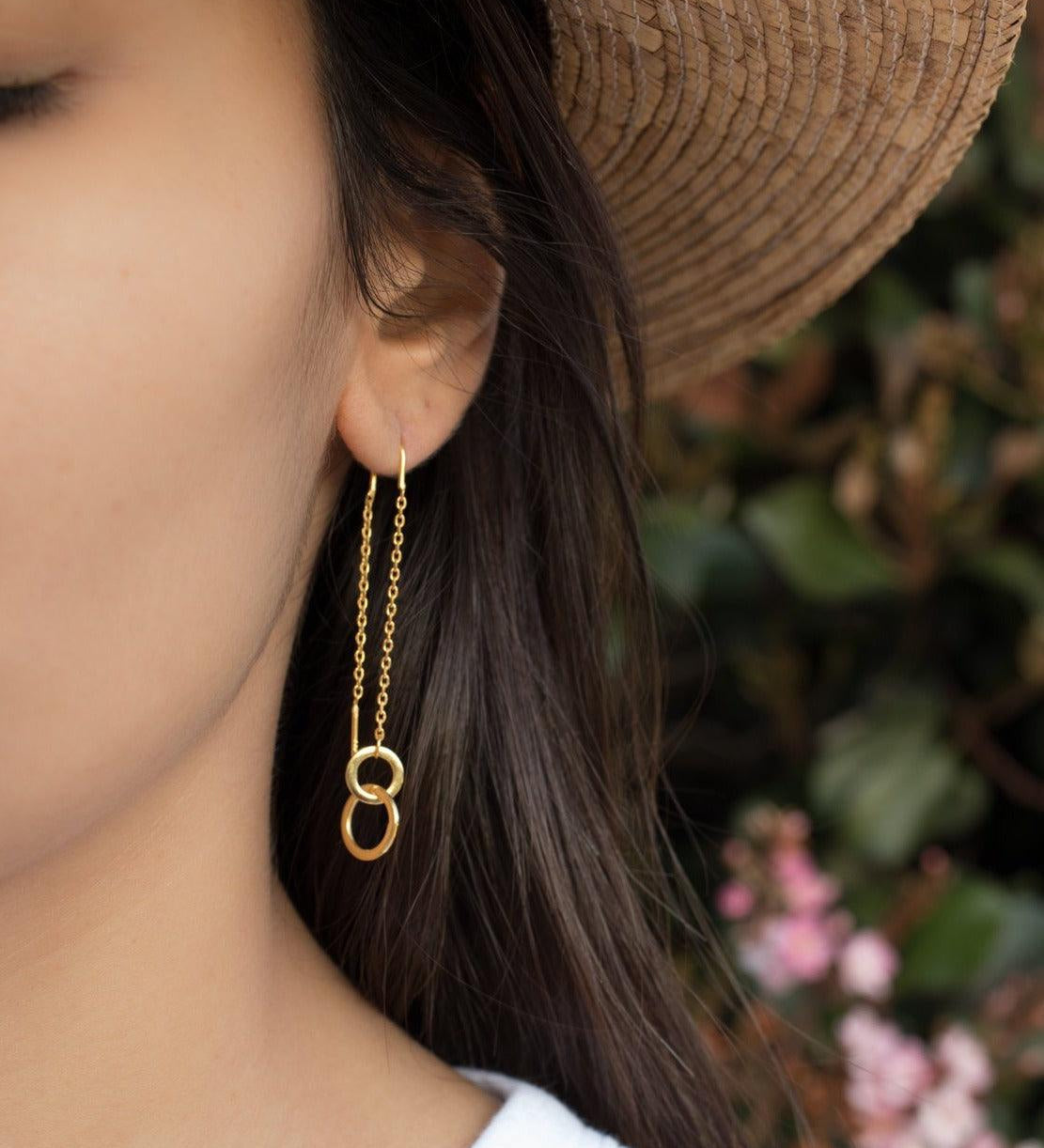Threader Earrings ~ 18k Gold Vermeil~ ME113 - Maresia Jewelry