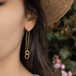 Threader Earrings ~ 18k Gold Vermeil~ ME113 - Maresia Jewelry