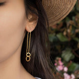 Threader Earrings ~ 18k Gold Vermeil~ ME113 - Maresia Jewelry
