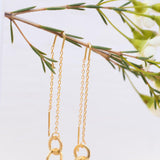 Threader Earrings ~ 18k Gold Vermeil~ ME113 - Maresia Jewelry