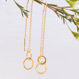 Threader Earrings ~ 18k Gold Vermeil~ ME113 - Maresia Jewelry