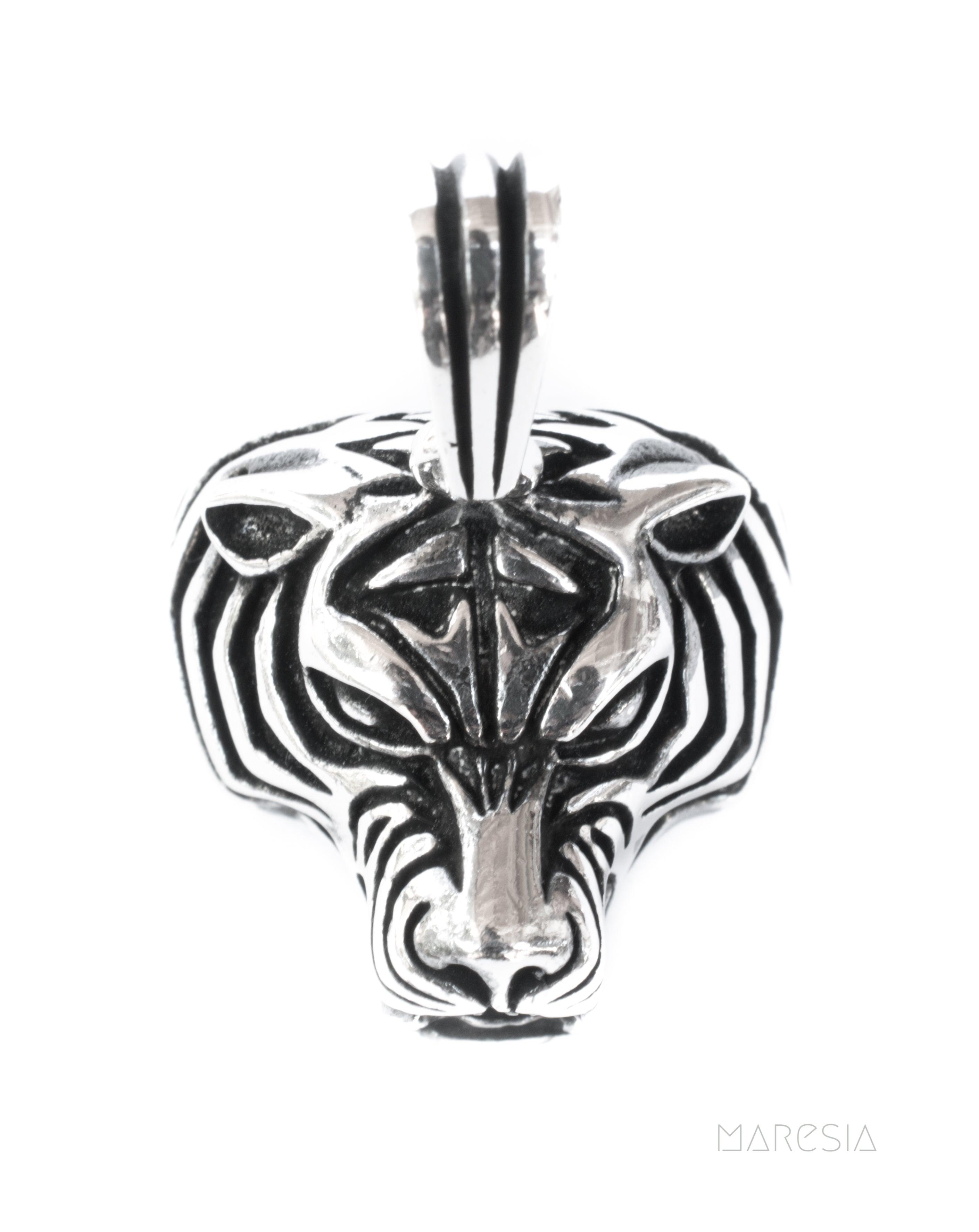 Tiger Men's Pendant ~ Sterling Silver 925 ~ - Maresia Jewelry
