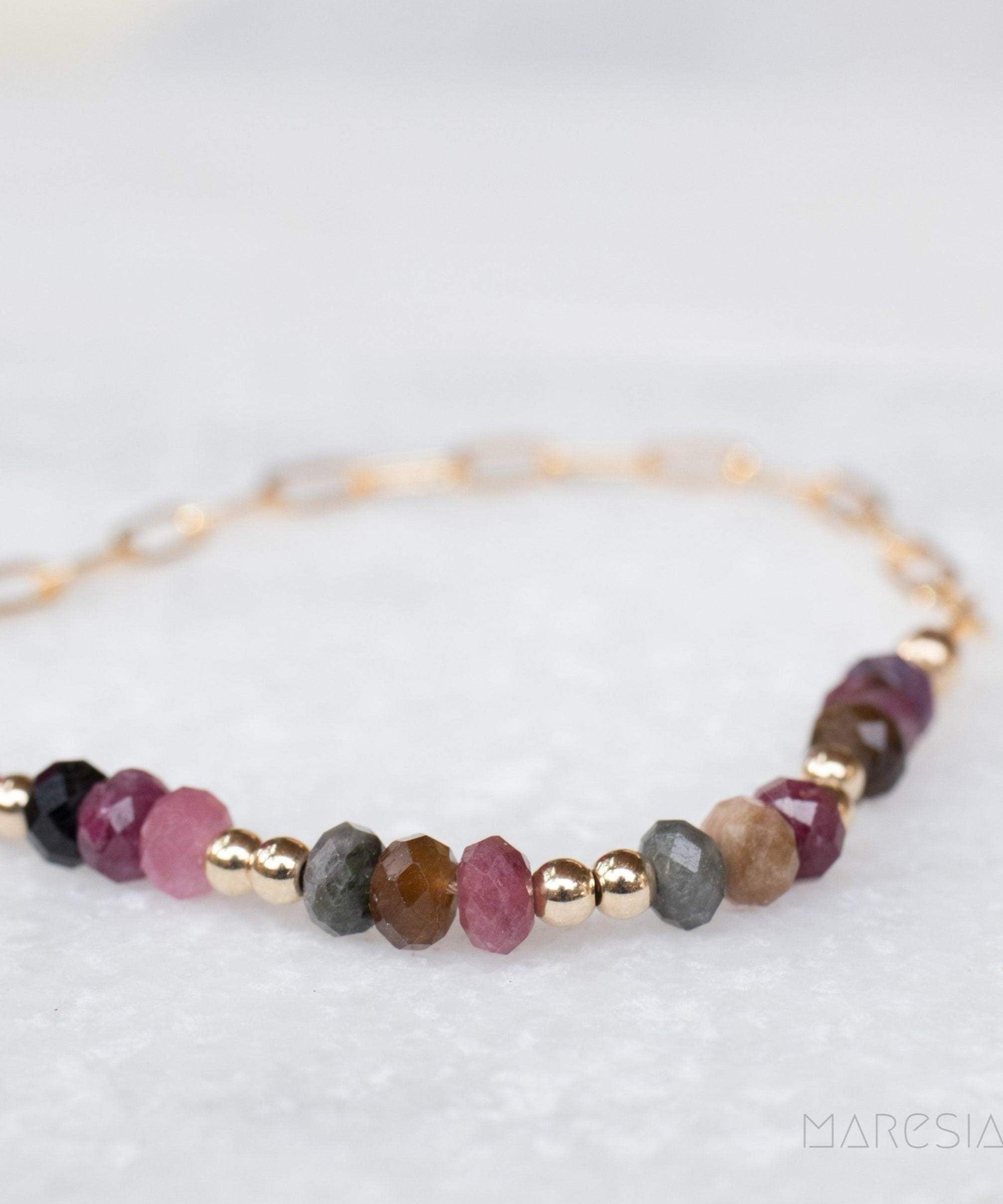 Tourmaline Bracelet ~ Gold Filled or Sterling Silver 925 ~ MB016 - Maresia Jewelry