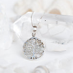 Tree of Life Small Pendant ~ Abalone, Mother of Pearl or Coral ~ Sterling Silver 925 ~SMP018 - Maresia Jewelry