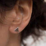 Triangle Shape Earrings ~ Sterling Silver 925 ~ ME122 - Maresia Jewelry