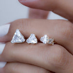 Triangle Shape Earrings ~ Sterling Silver or Gold Vermeil ~ ME068 - Maresia Jewelry